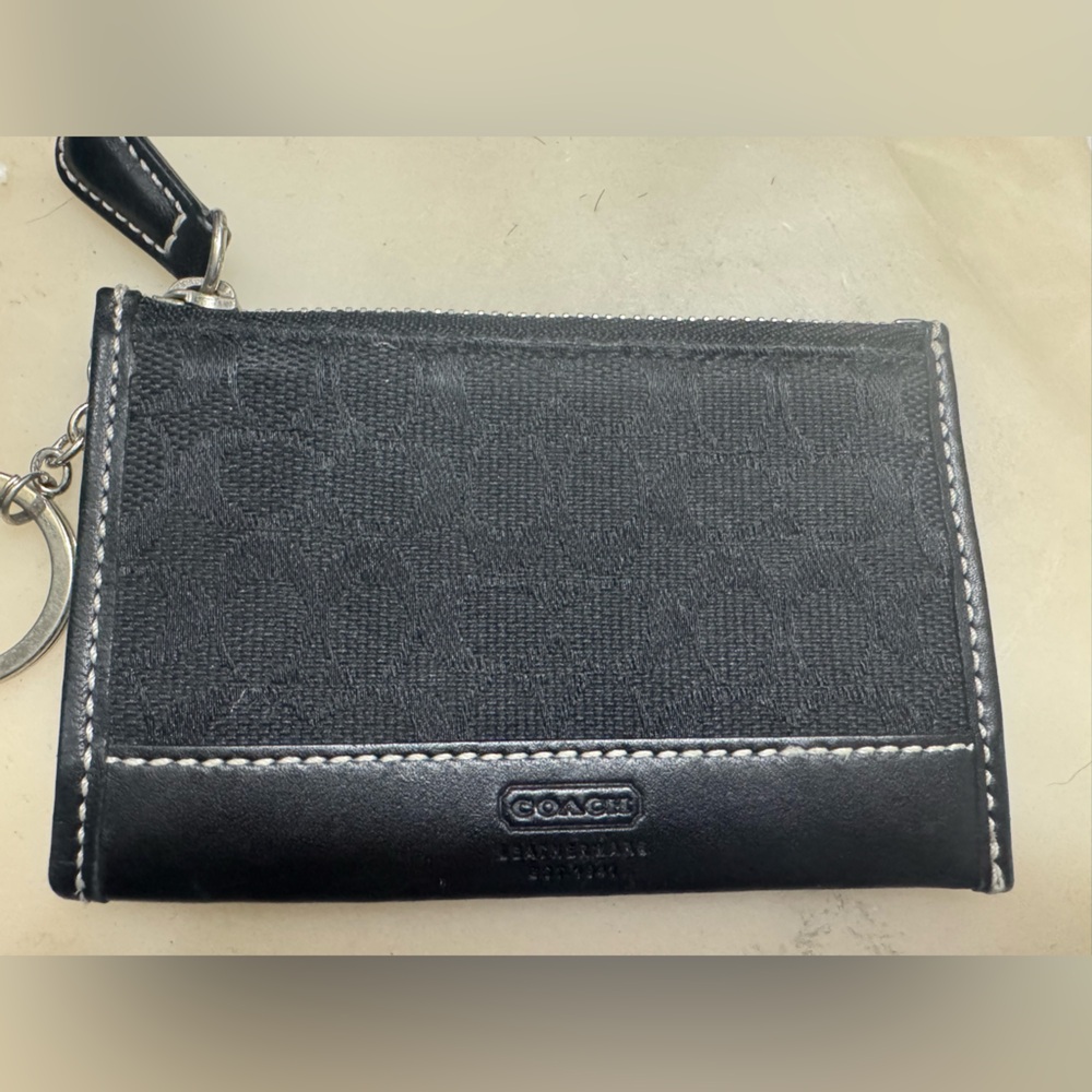 Coach Black mini wallet